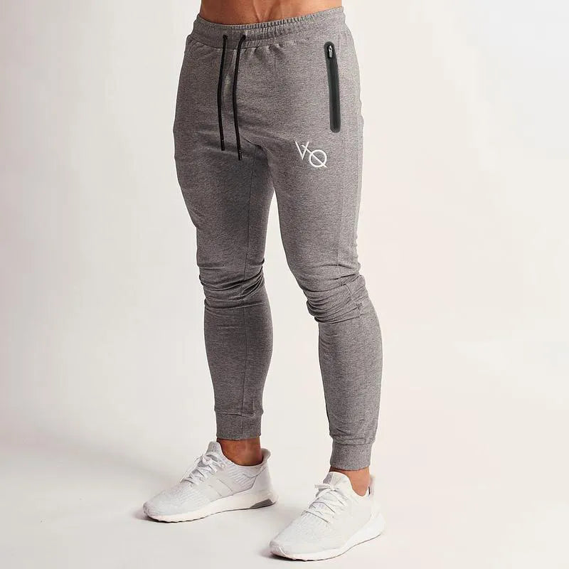 calças de algodão moda roupas masculinas com cordão calças casuais ginásio correndo calças de treinamento