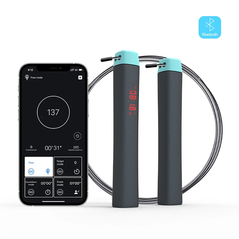 Corda de pular inteligente com contador Bluetooth