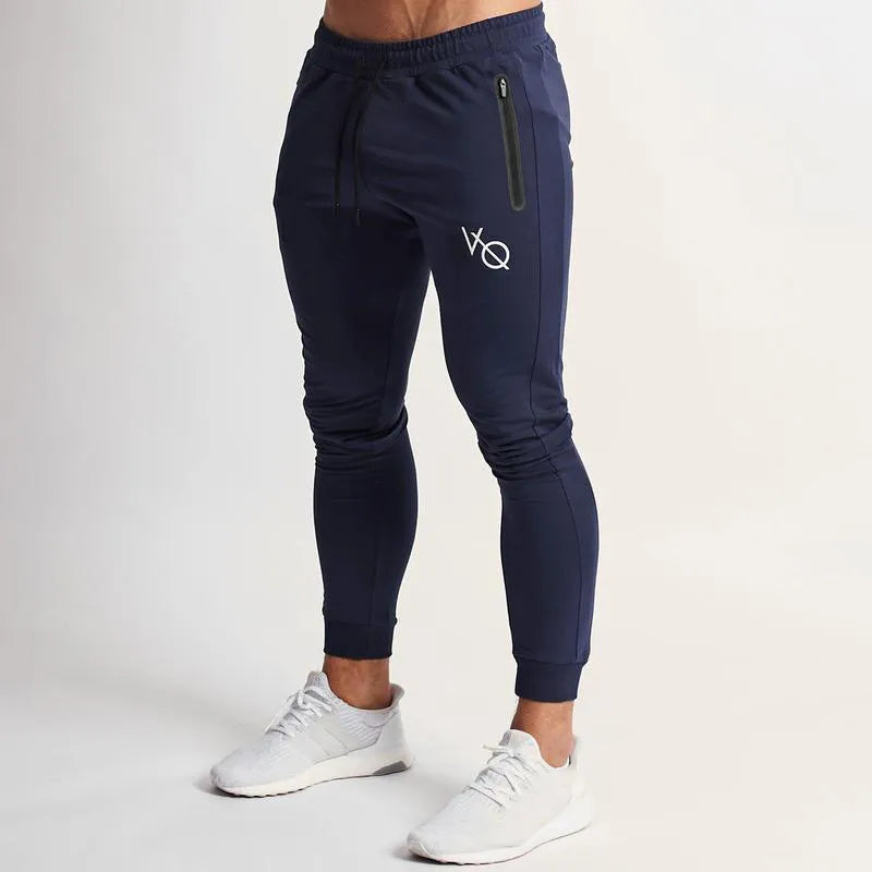 calças de algodão moda roupas masculinas com cordão calças casuais ginásio correndo calças de treinamento