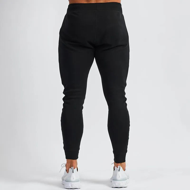 calças de algodão moda roupas masculinas com cordão calças casuais ginásio correndo calças de treinamento
