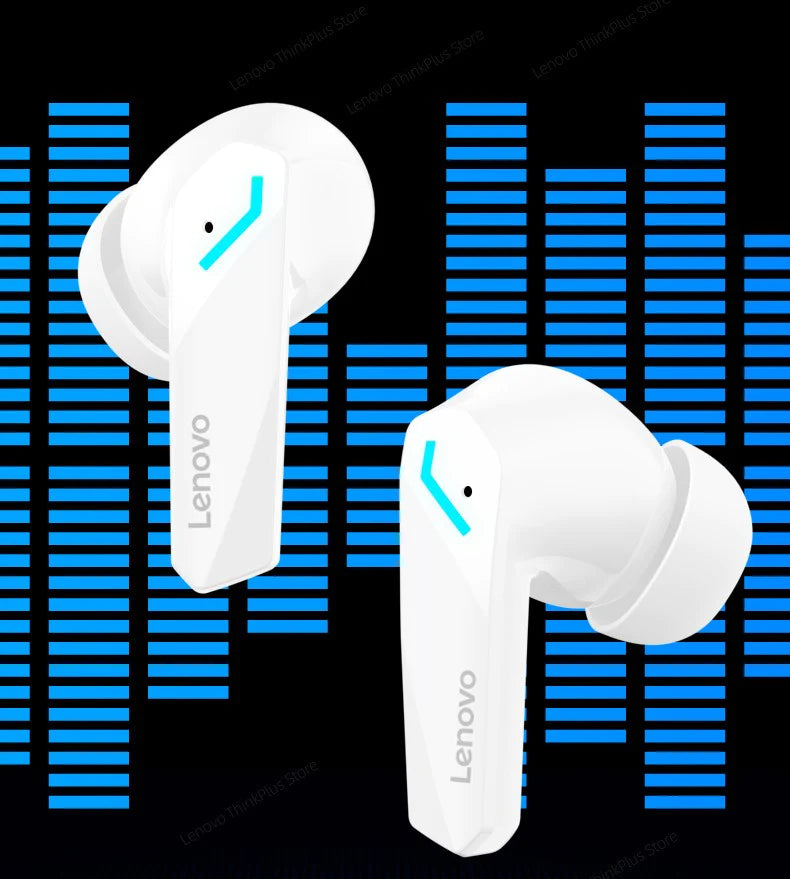 Fone Lenovo gm2 pro 5.3 bluetooth sem fio fones baixa latência hd chamada modo duplo com microfone