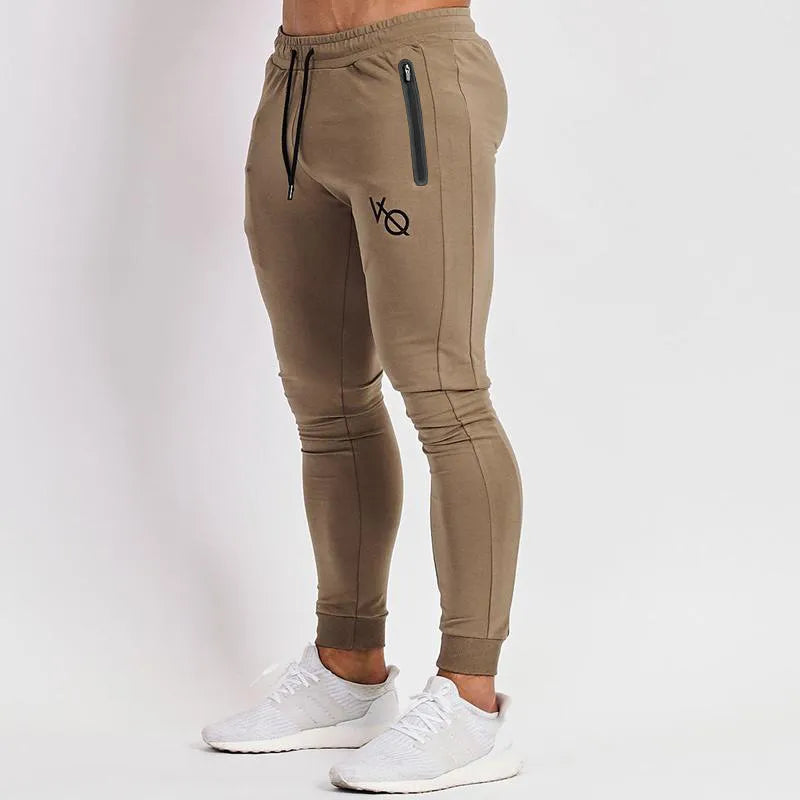 calças de algodão moda roupas masculinas com cordão calças casuais ginásio correndo calças de treinamento