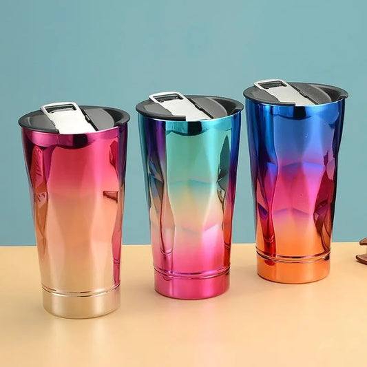 Copo Térmico de Aço Inox Titanium Stanley com formas 3D design diamante