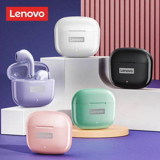 Original lenovo lp40 pro tws fones de ouvido sem fio bluetooth 5.1 esporte redução ruído controle toque 250mah 2023 novo