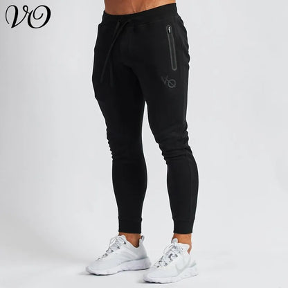 calças de algodão moda roupas masculinas com cordão calças casuais ginásio correndo calças de treinamento