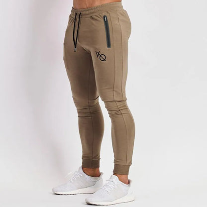 calças de algodão moda roupas masculinas com cordão calças casuais ginásio correndo calças de treinamento